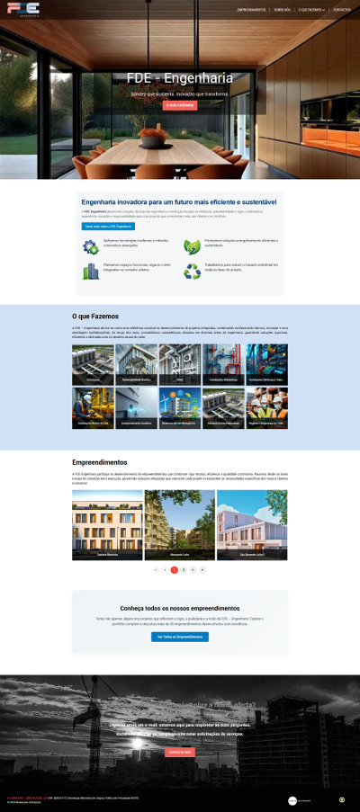 Website FDE Engenharia